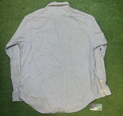 Polo Ralph Lauren blue and white button up
