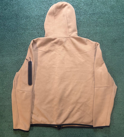 Nike tech fleece tan hoodie