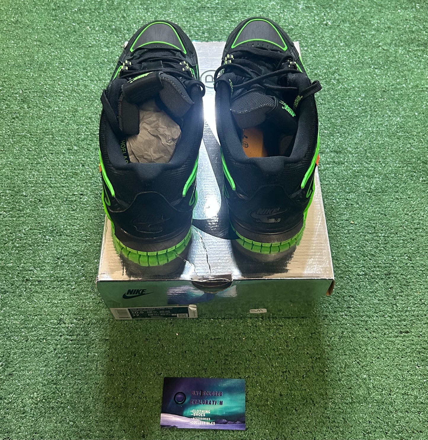 Nike X off white rubber dunk size 10.5men/12women