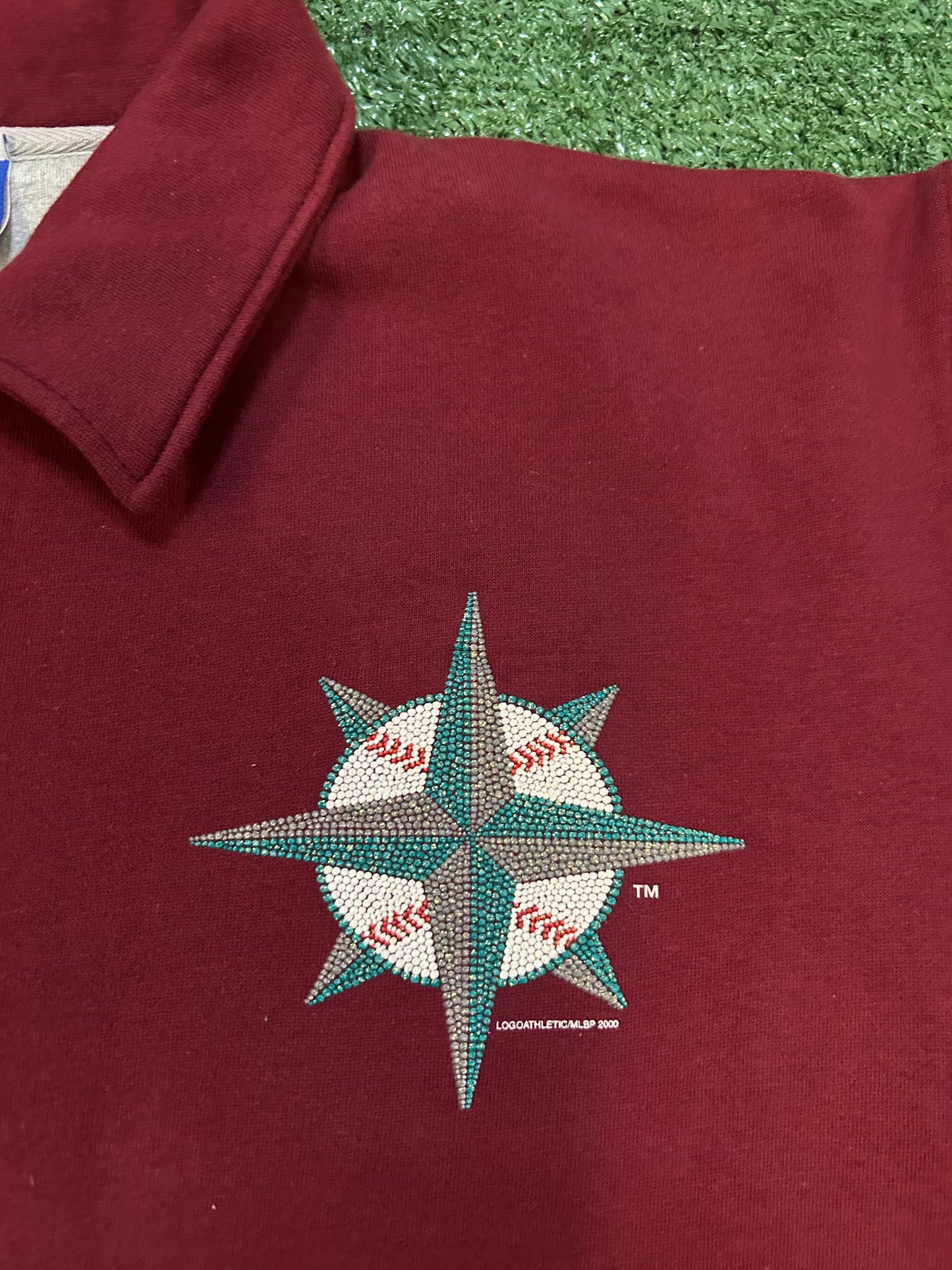 Vintage 2000s Seattle mariners quarter zip