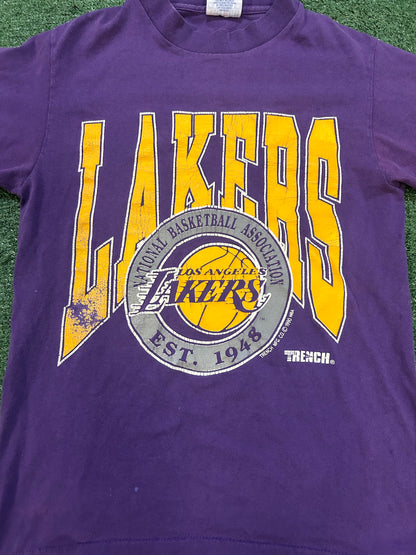 Vintage 1990s Los Angeles lakers tee