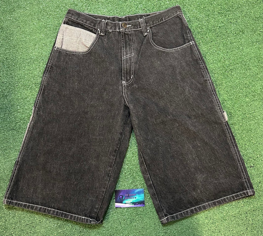 Vintage Sean John patchwork denim Jean shorts