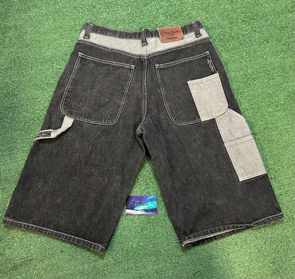 Vintage Sean John patchwork denim Jean shorts