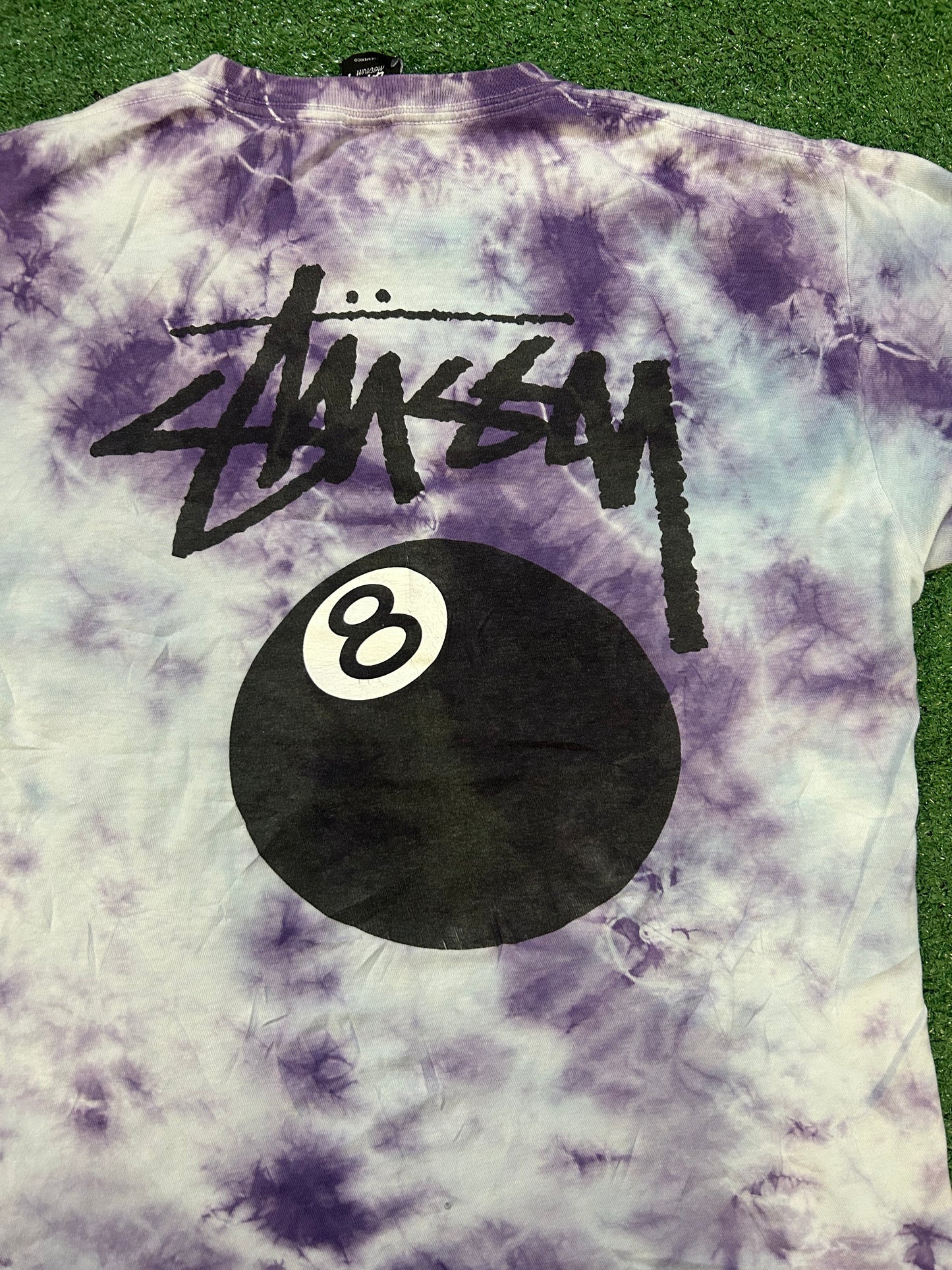 Stussy tie dye 8 ball tee