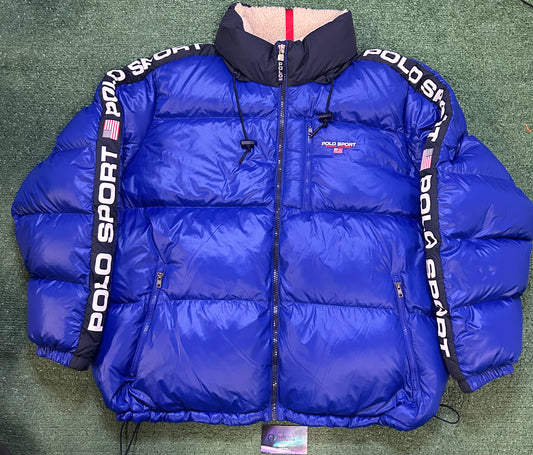 Polo Ralph Lauren sport USA blue puffer jacket