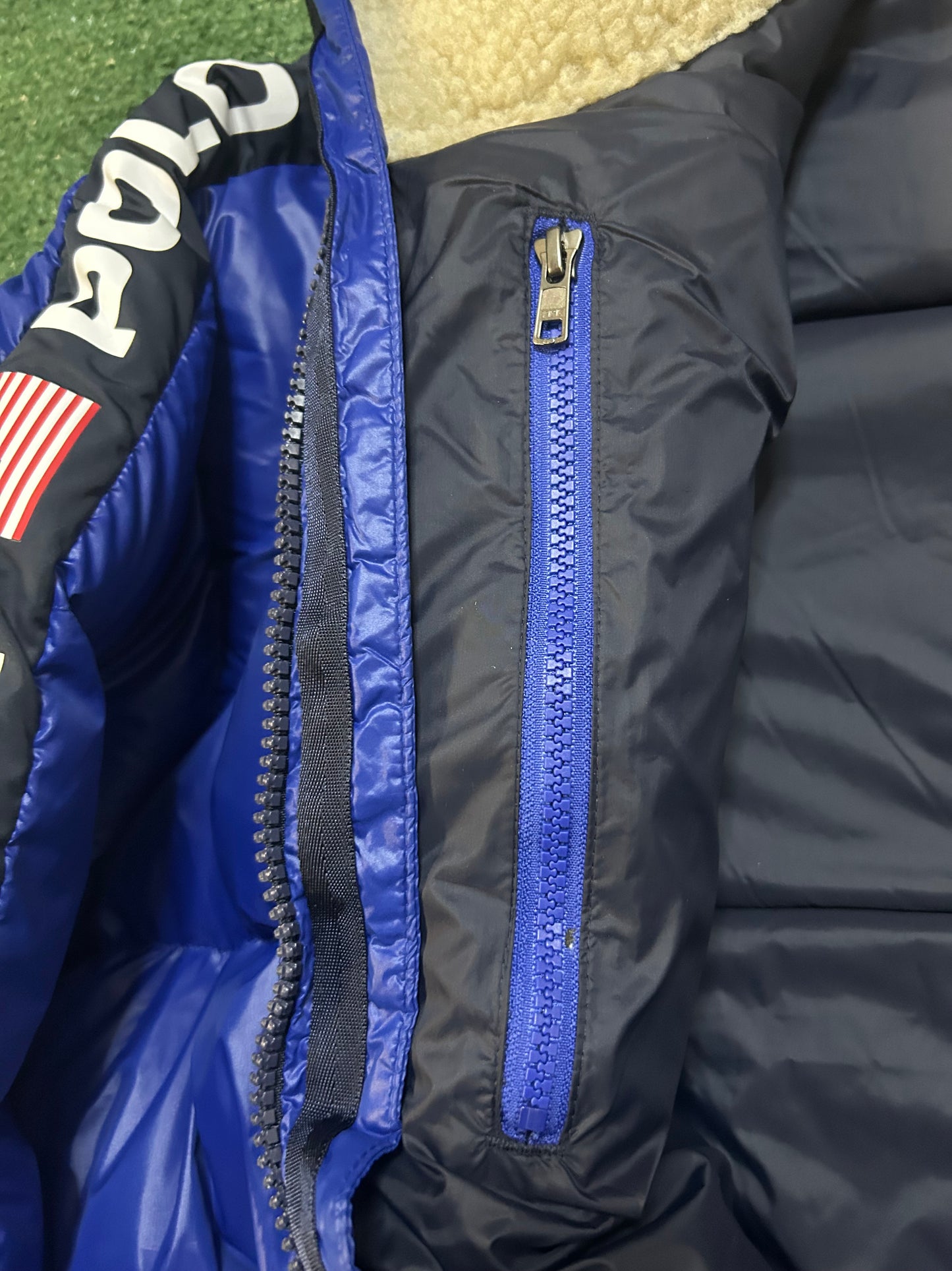 Polo Ralph Lauren sport USA blue puffer jacket