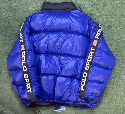 Polo Ralph Lauren sport USA blue puffer jacket