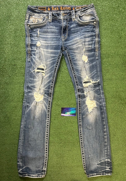 Rock Revival rosewood rhinestone jeans