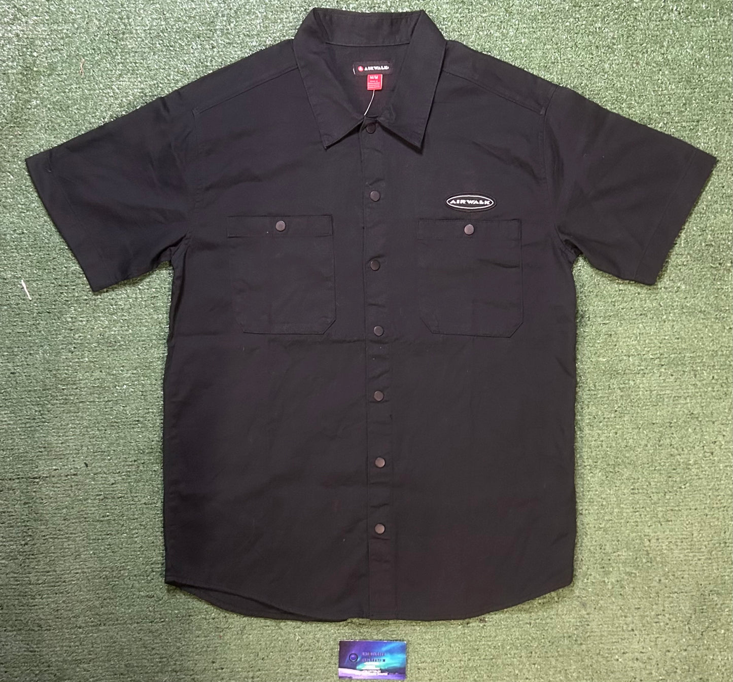 Airwalk black short sleeve button up