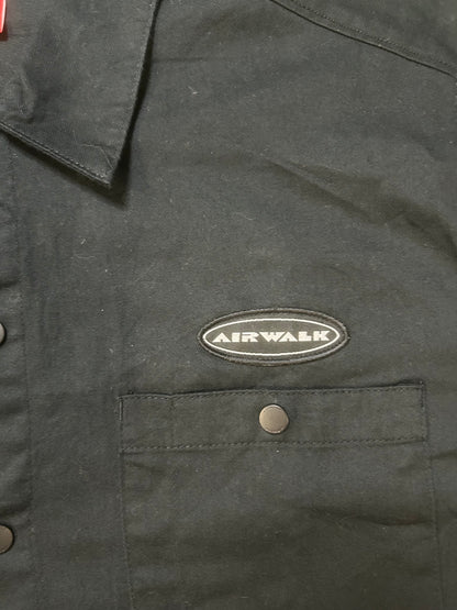 Airwalk black short sleeve button up
