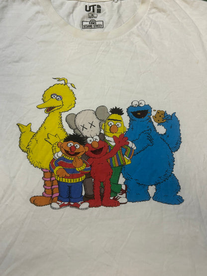 kaws X Uniqlo Sesame Street tee
