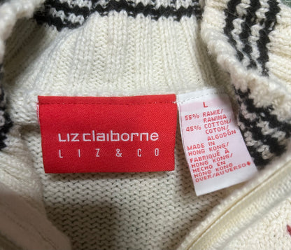 Vintage Liz Claiborne zip up sweater
