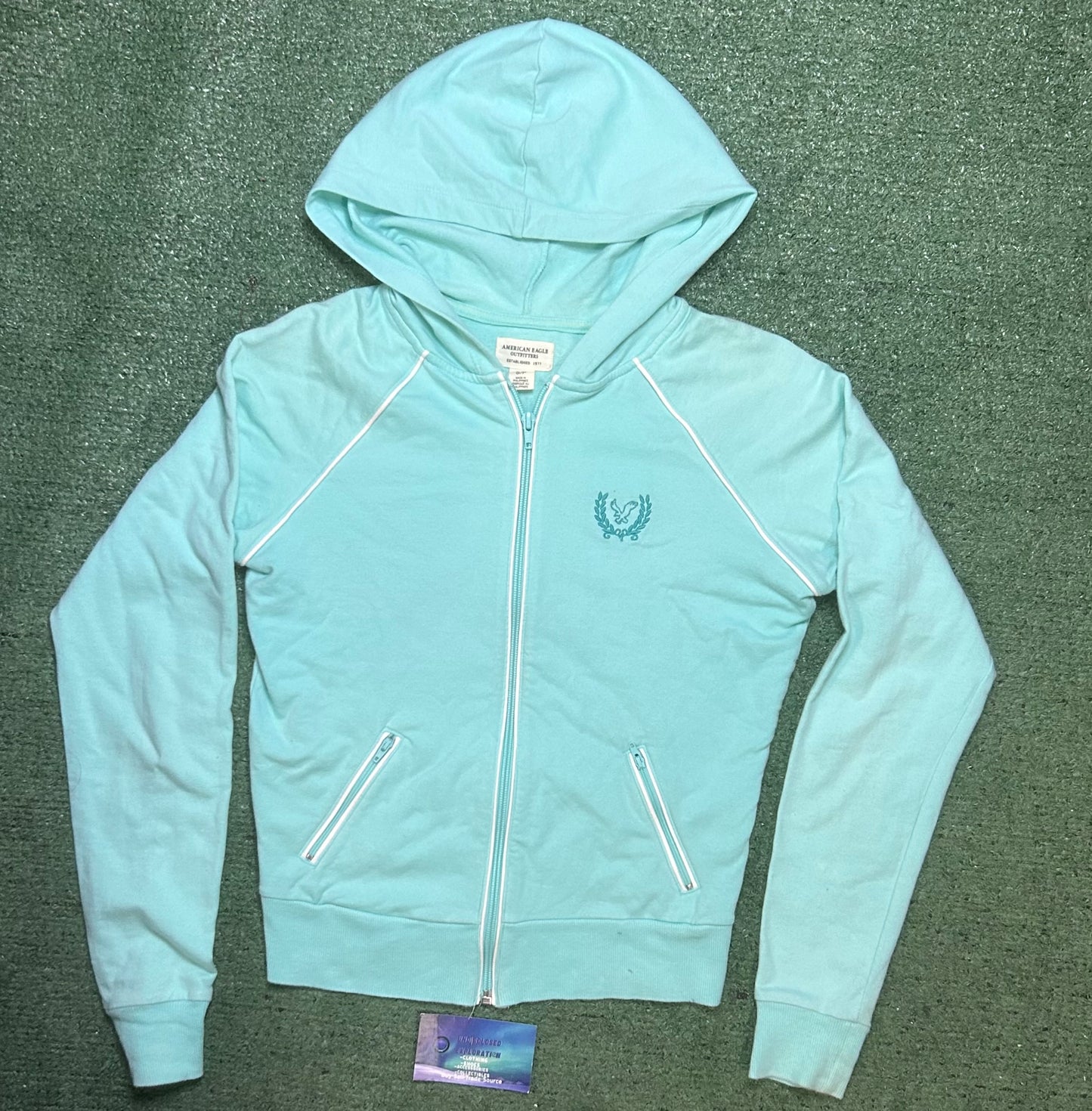 American Eagle blue track jacket