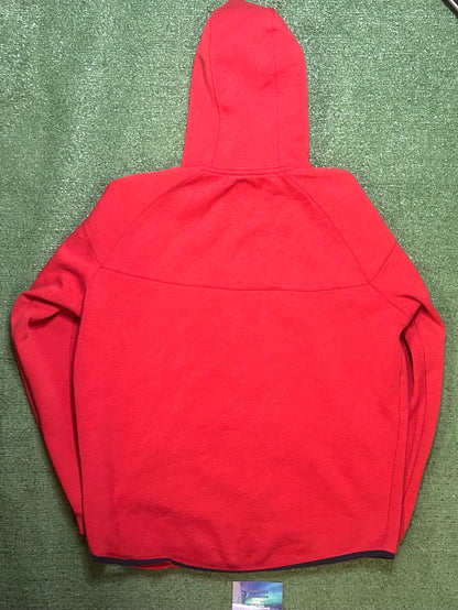 Nike red tech fleece hoodie