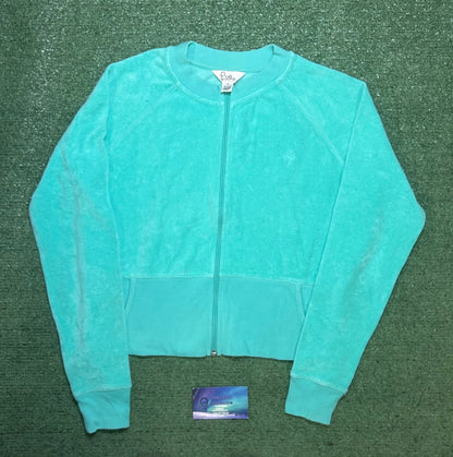Lily Pulitzer turquoise terry cloth jacket