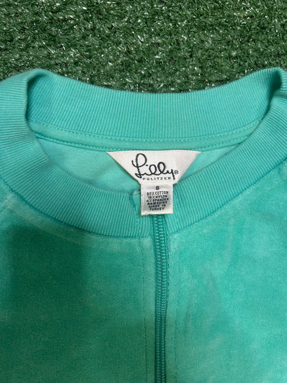 Lily Pulitzer turquoise terry cloth jacket