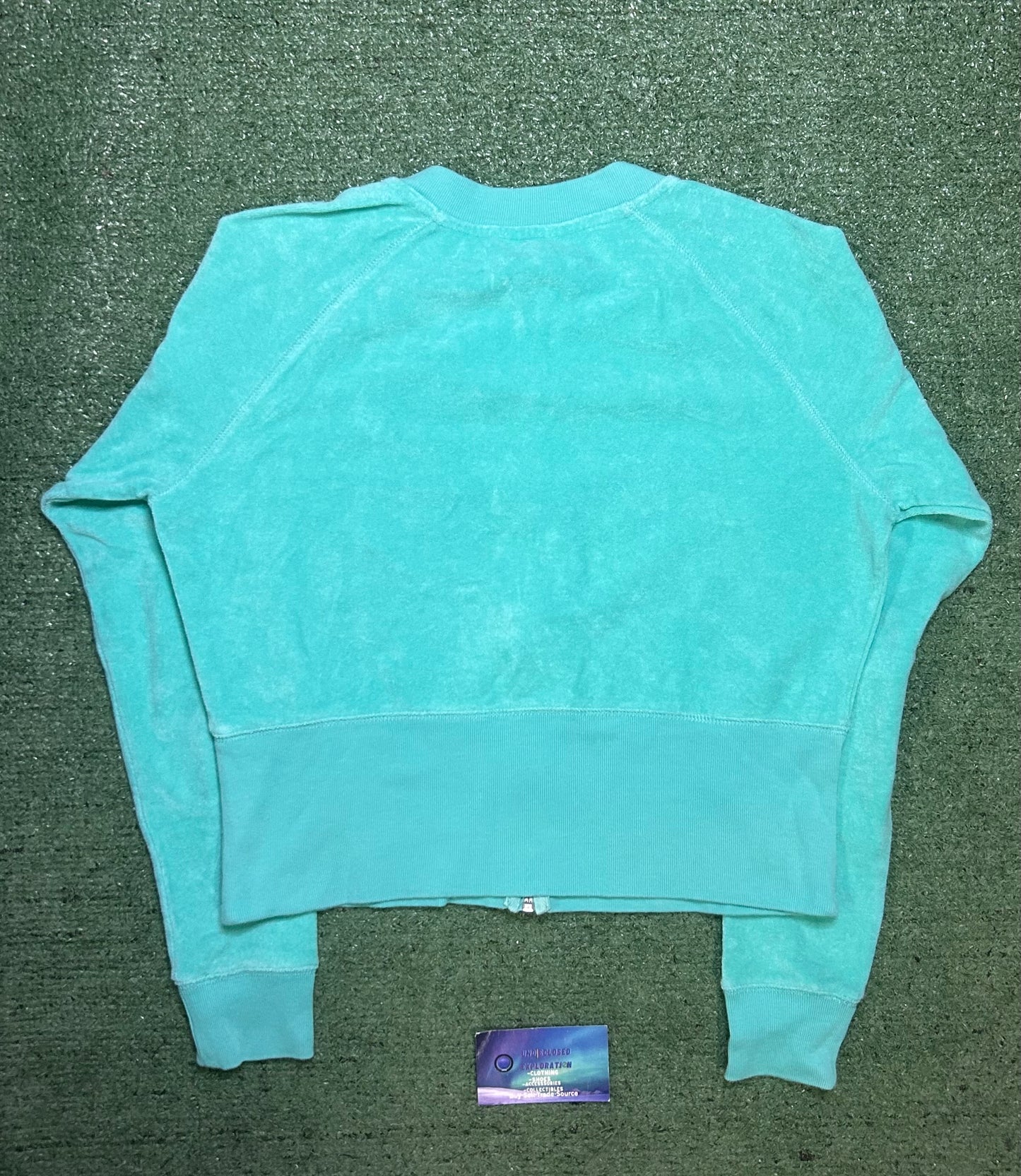 Lily Pulitzer turquoise terry cloth jacket