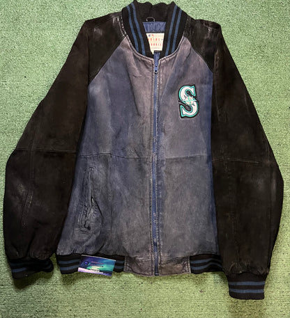 Vintage Seattle Mariners suede varsity jacket