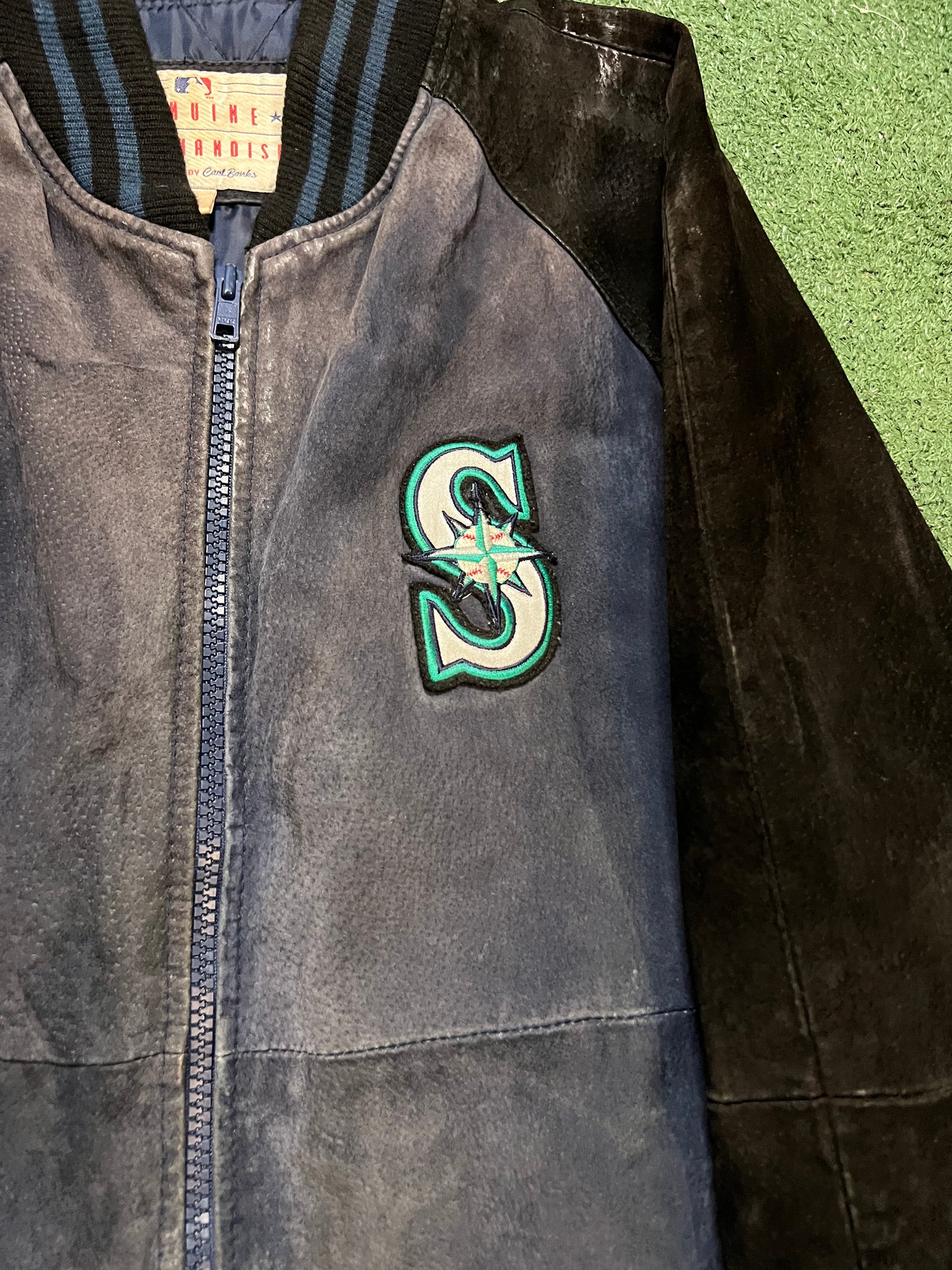 Vintage Seattle Mariners suede varsity jacket