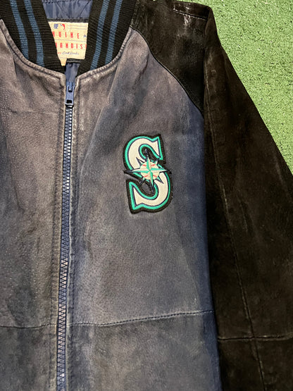 Vintage Seattle Mariners suede varsity jacket