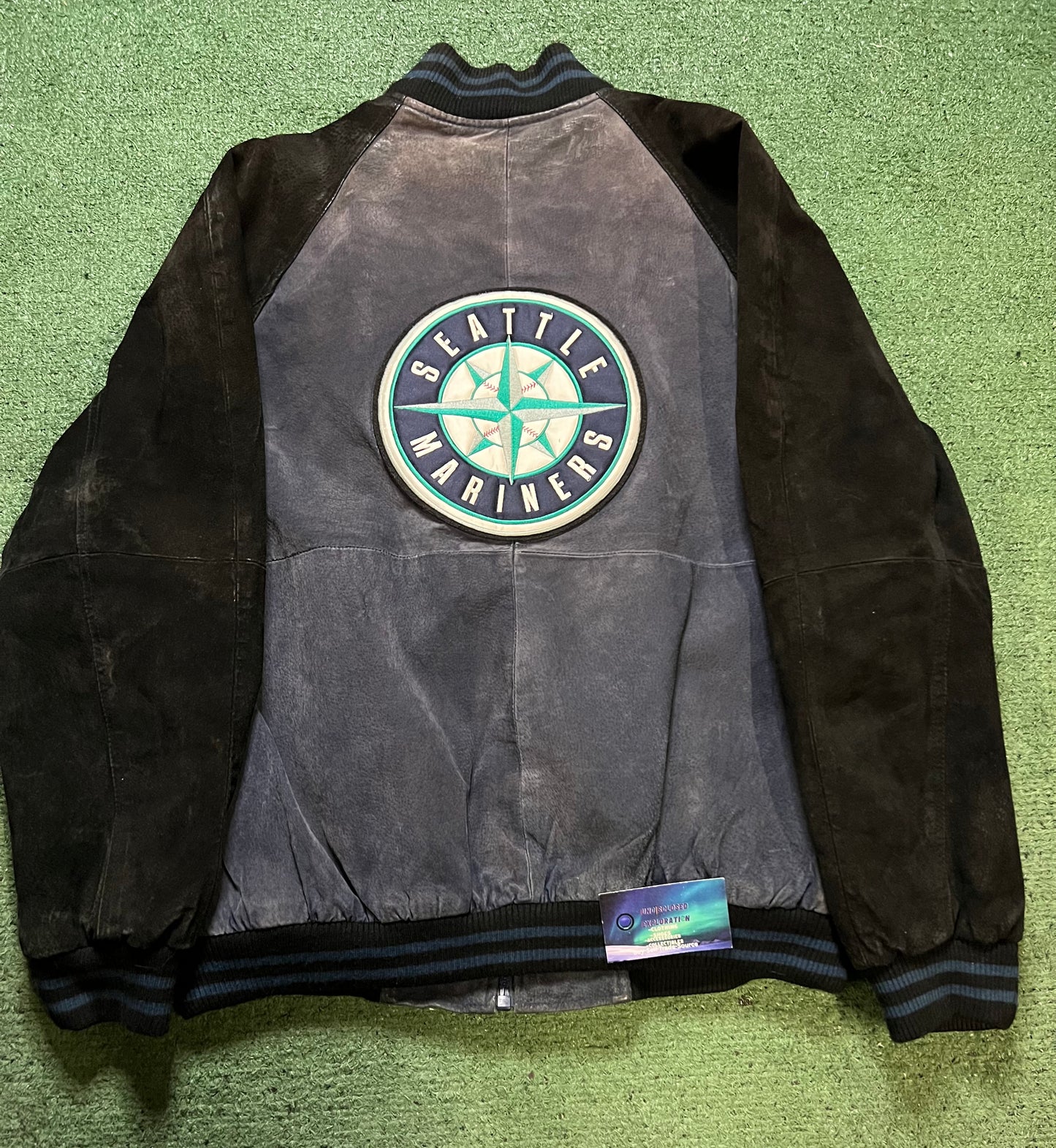 Vintage Seattle Mariners suede varsity jacket