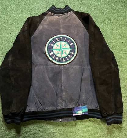 Vintage Seattle Mariners suede varsity jacket