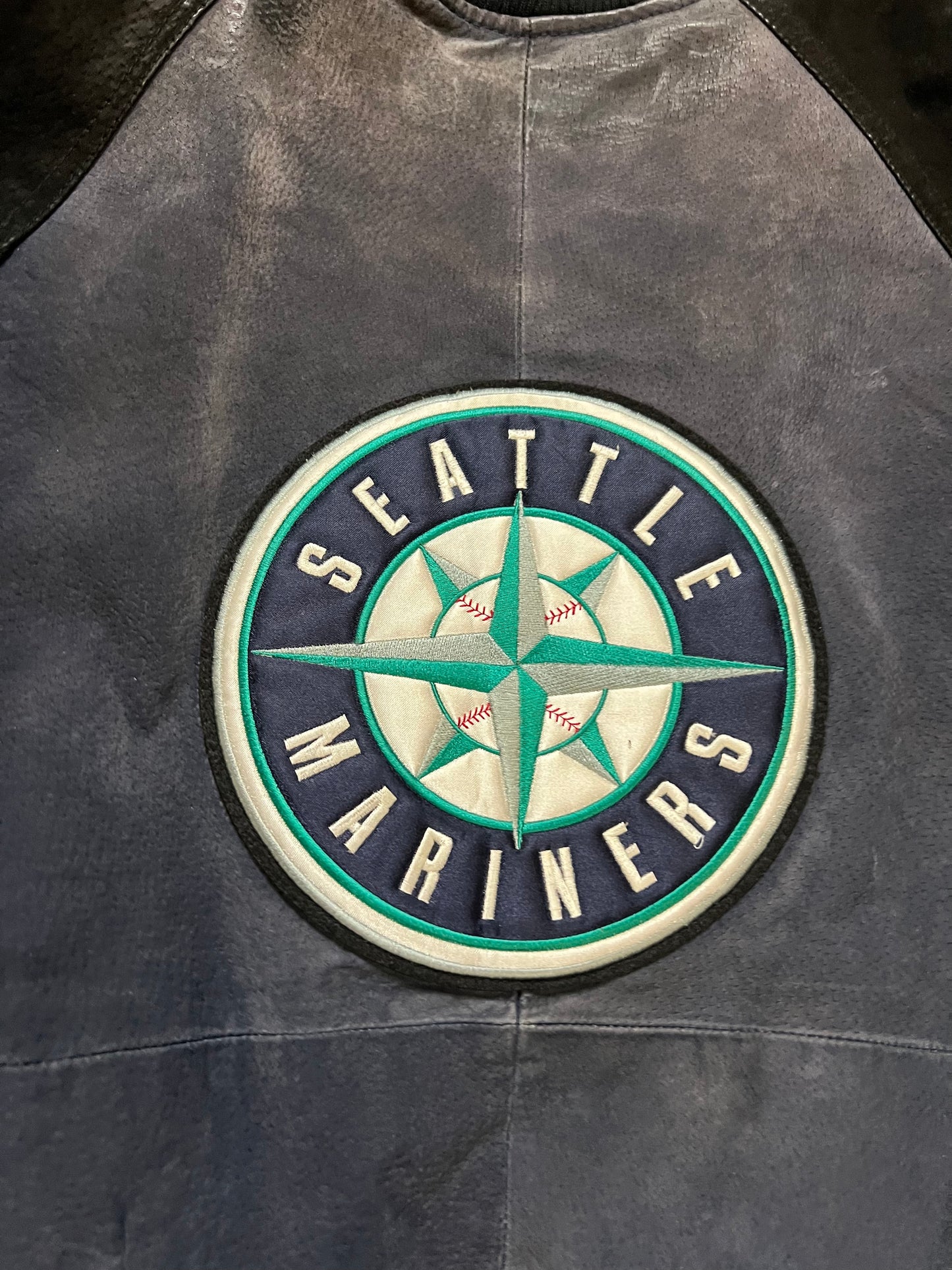 Vintage Seattle Mariners suede varsity jacket