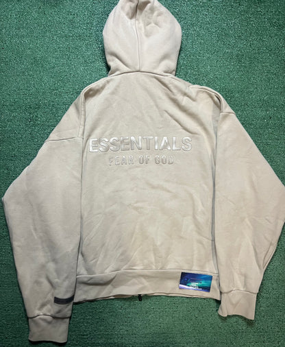 Fear of God Essentials timber full zip hoodie
