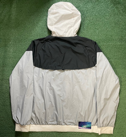 Nike black & white windbreaker jacket