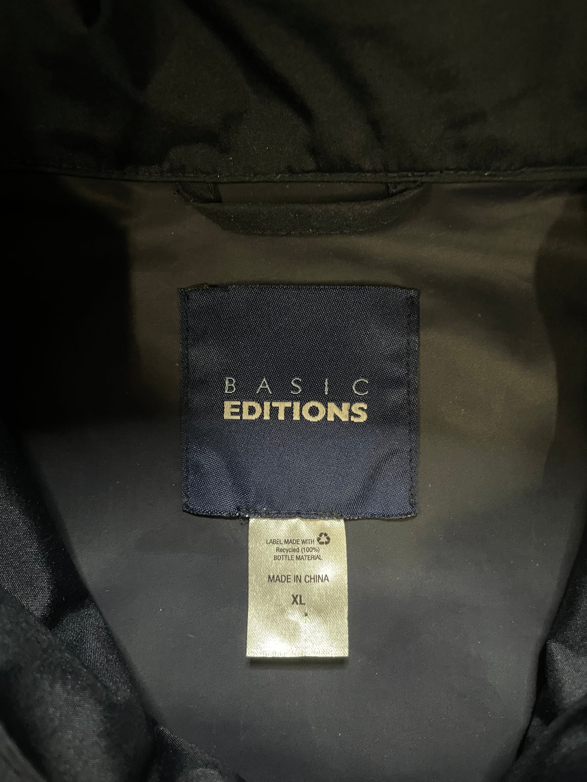 Basic Editions navy parka jacket