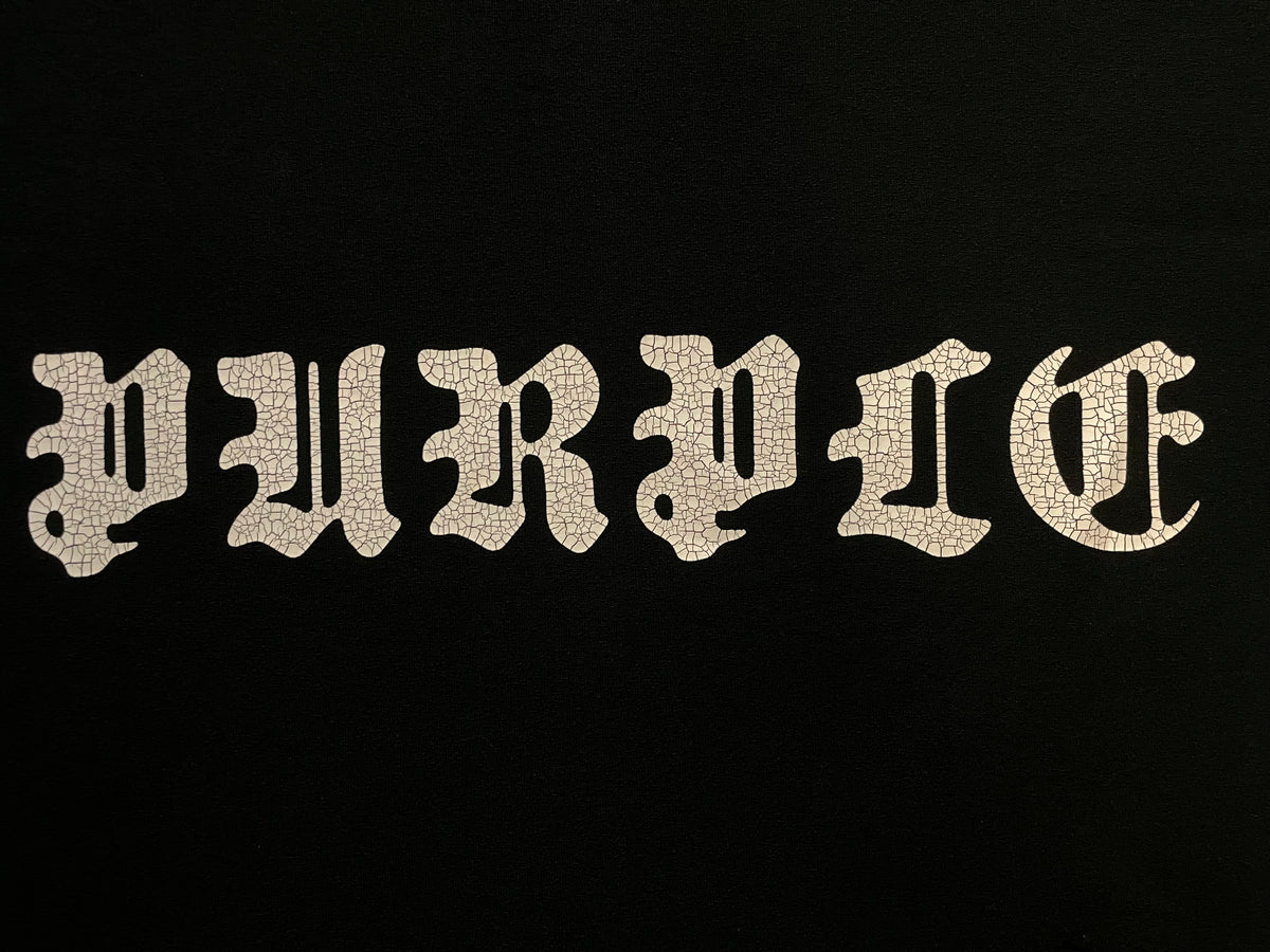 Purple Brand textured black tee
