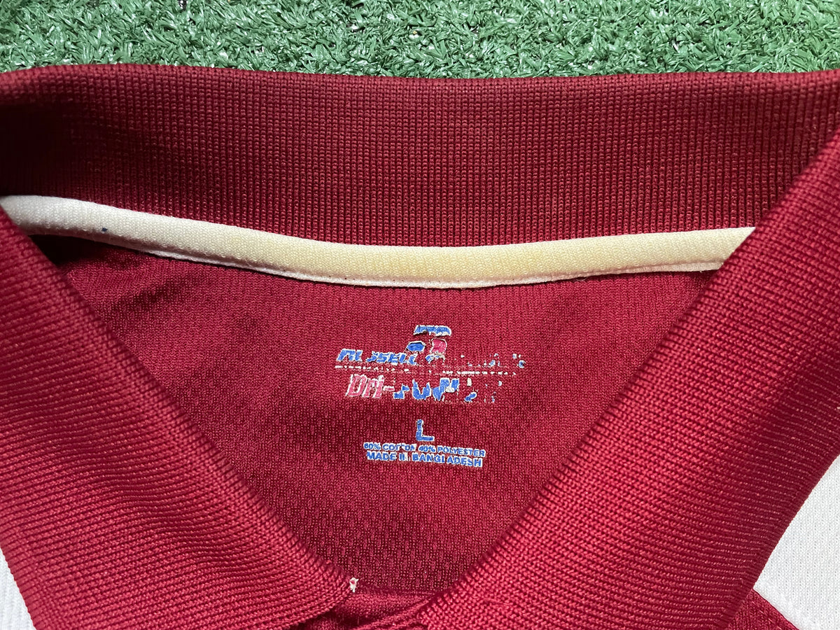 Washington State Football WSU red & white polo
