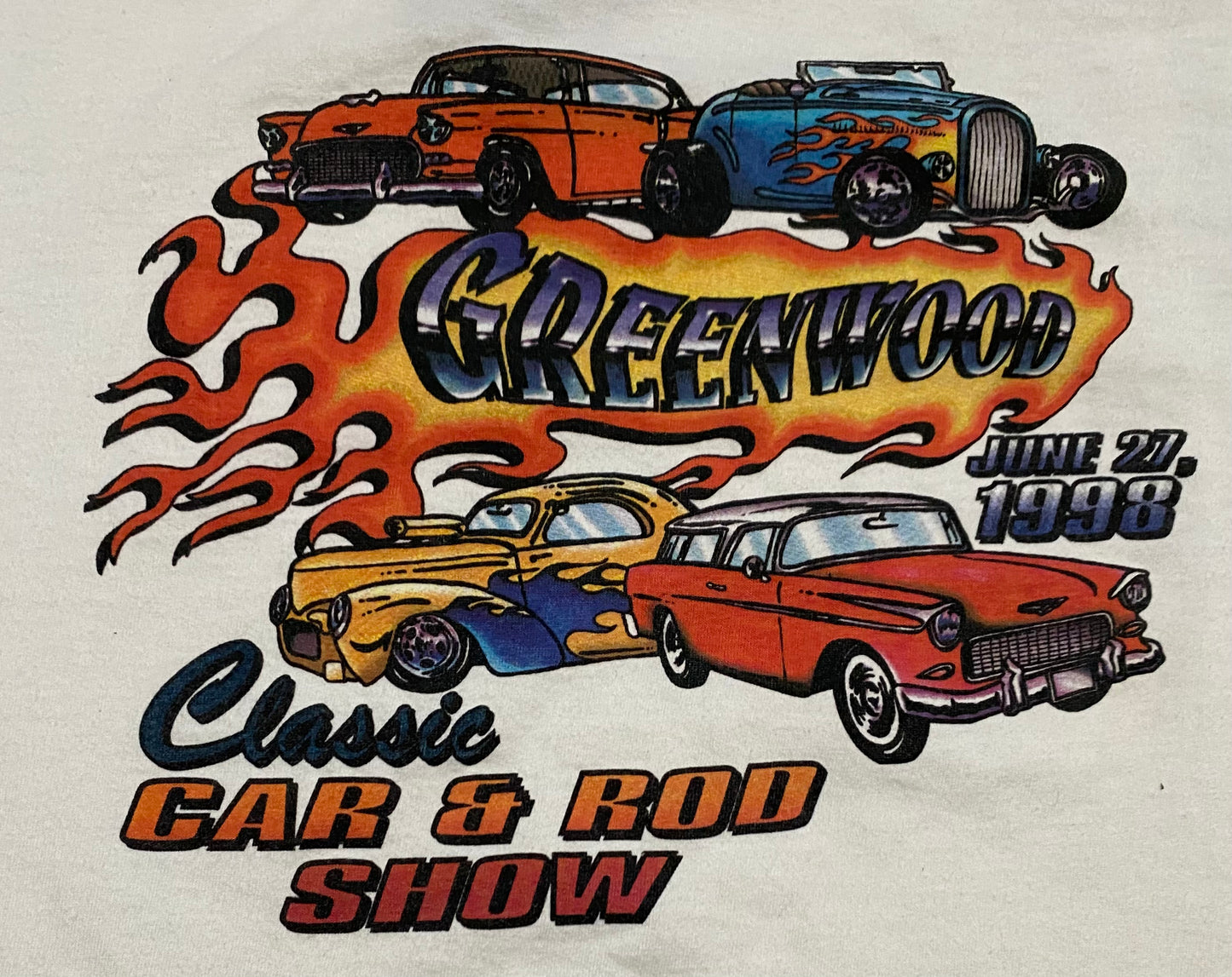 Vintage 1998 classic car show tee