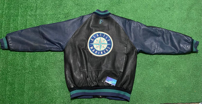 Vintage Seattle mariners leather jacket