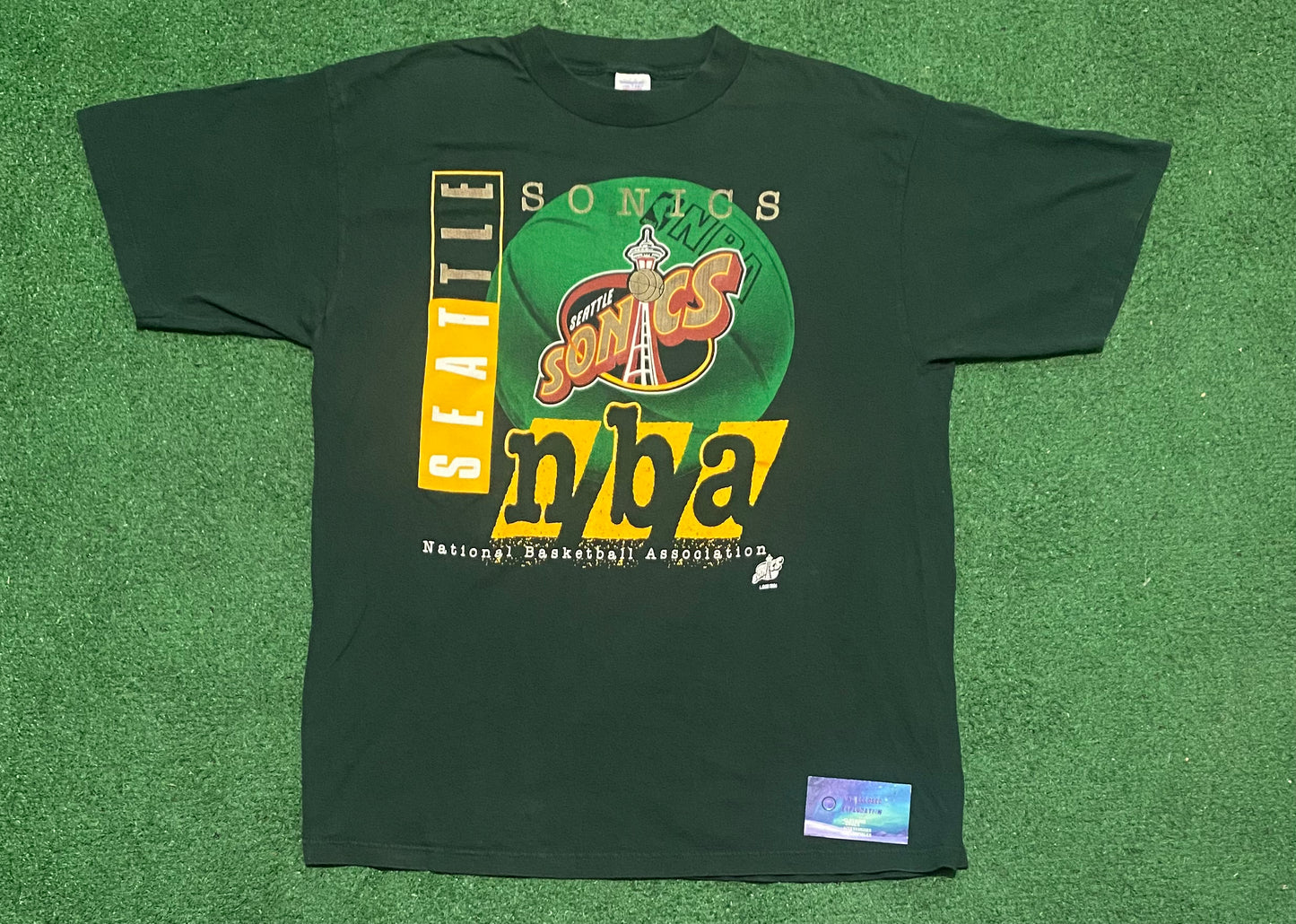 Vintage nba Seattle sonics tee