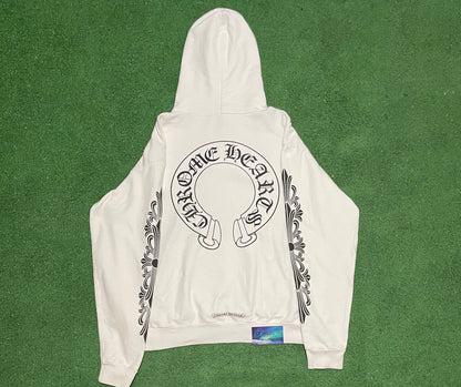 Chrome hearts horseshoe floral hoodie