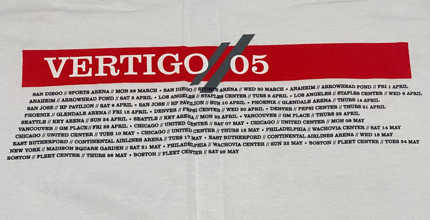 Vintage u2 vertigo tour tee