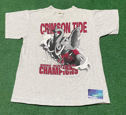 Vintage 1992 national championship Alabama crimson tide tee