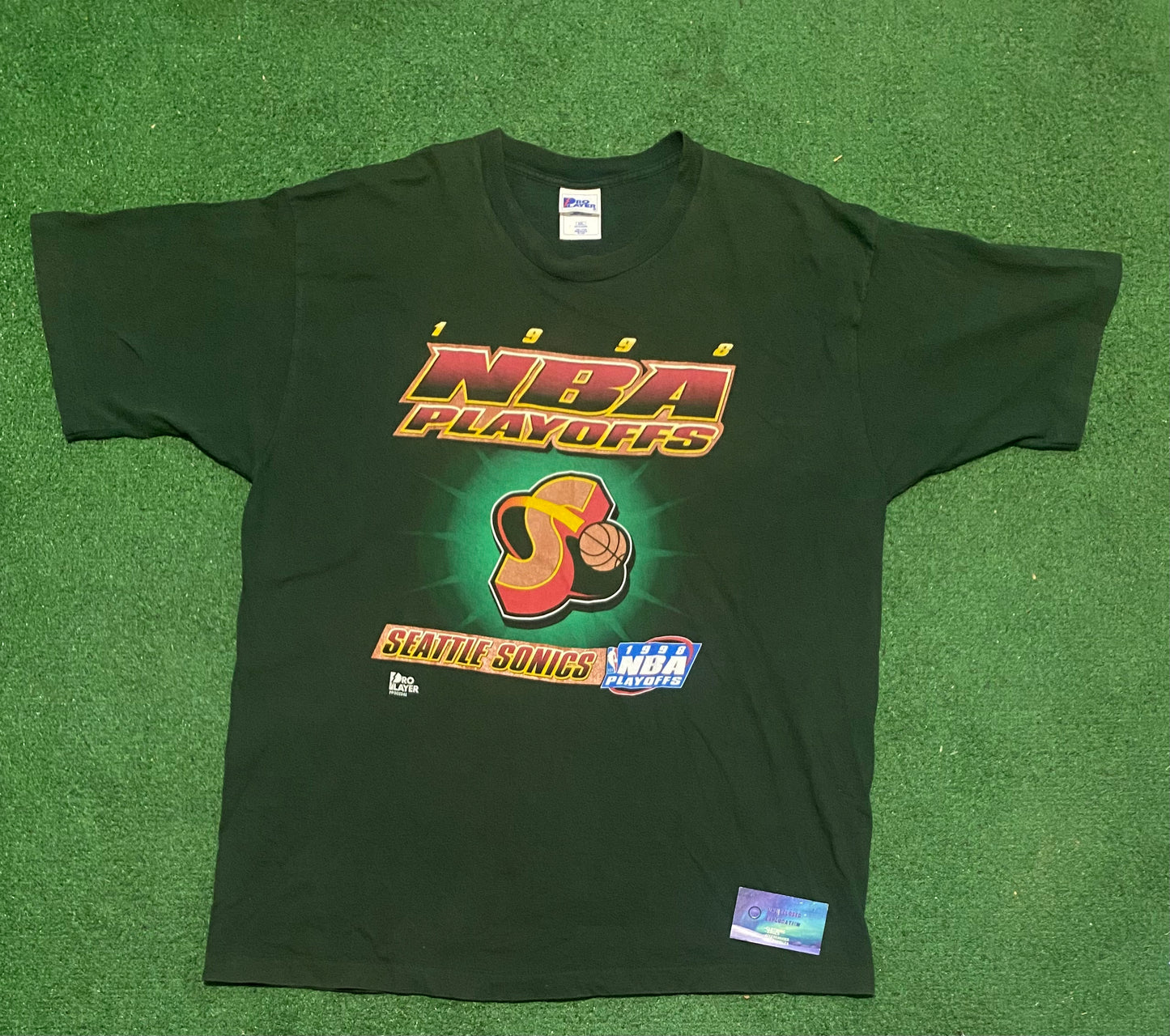 Vintage Sonics 1998 playoffs tee