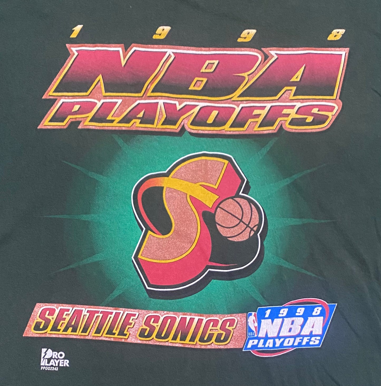 Vintage Sonics 1998 playoffs tee