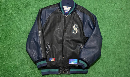 Vintage Seattle mariners leather jacket