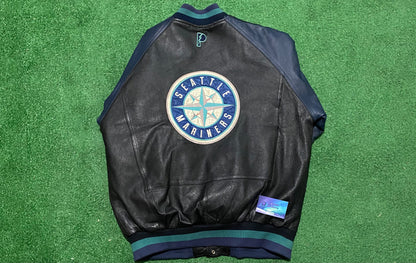 Vintage Seattle mariners leather jacket