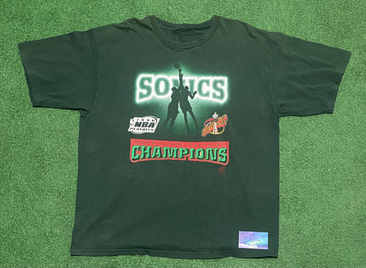 Vintage 1996 Seattle sonics playoffs tee