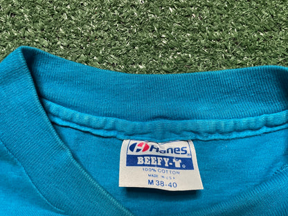 Vintage 1990s Maui blue surfing tee
