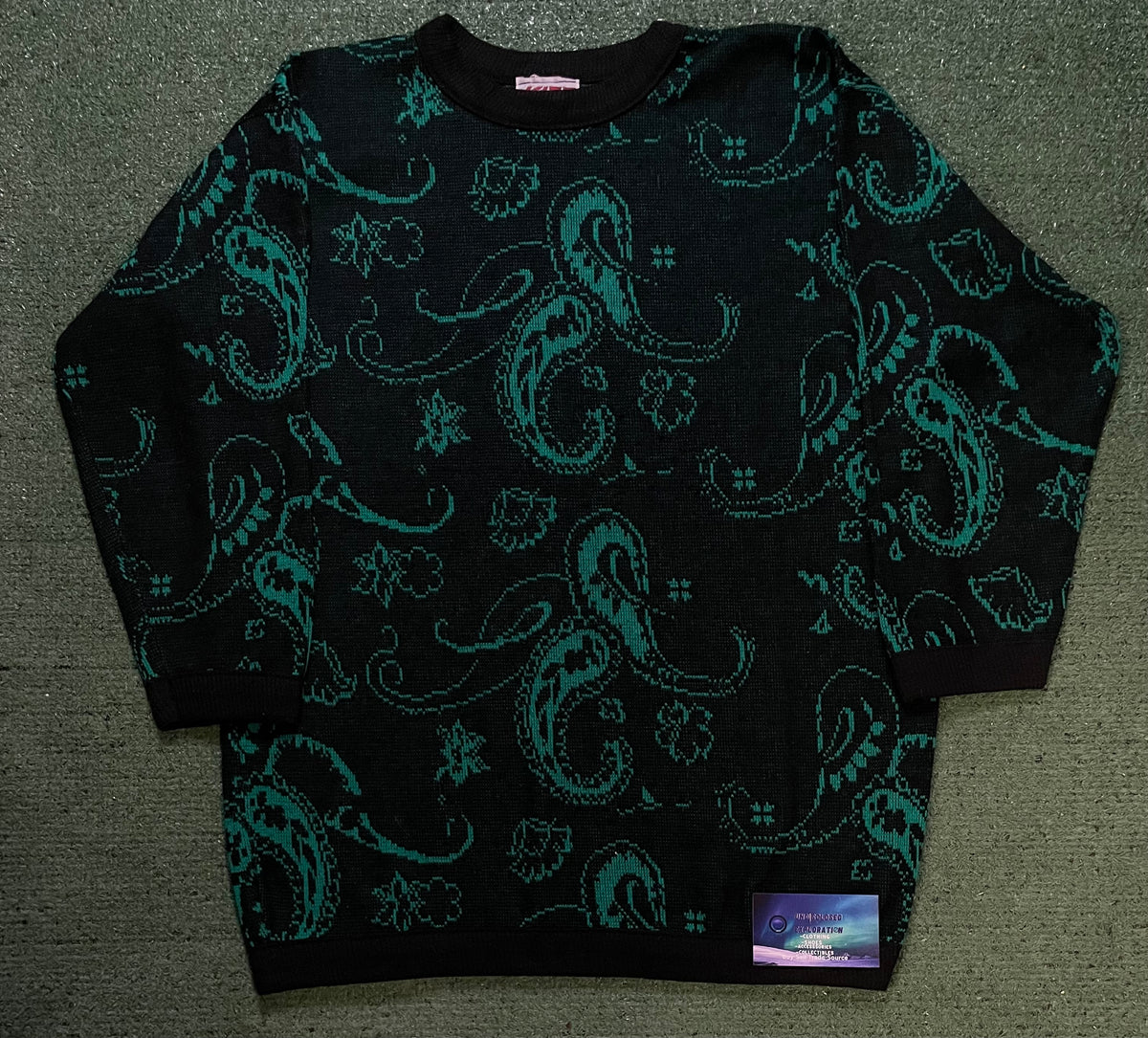 Vintage 1980s Kiss green & black crewneck