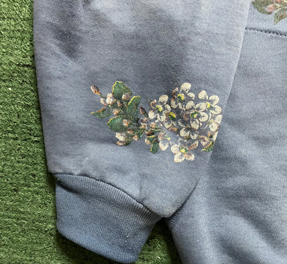 Vintage 1990s birds blue and white crewneck
