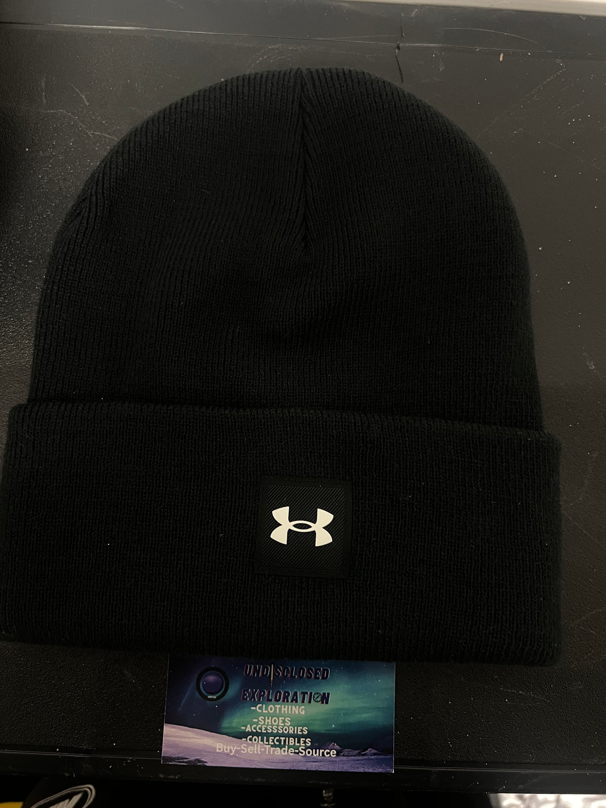 Under Armour black logo beanie
