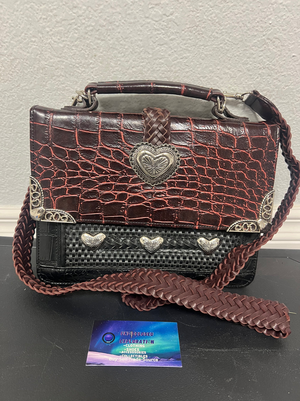Vintage 1990s Brighton crossbody leather bag