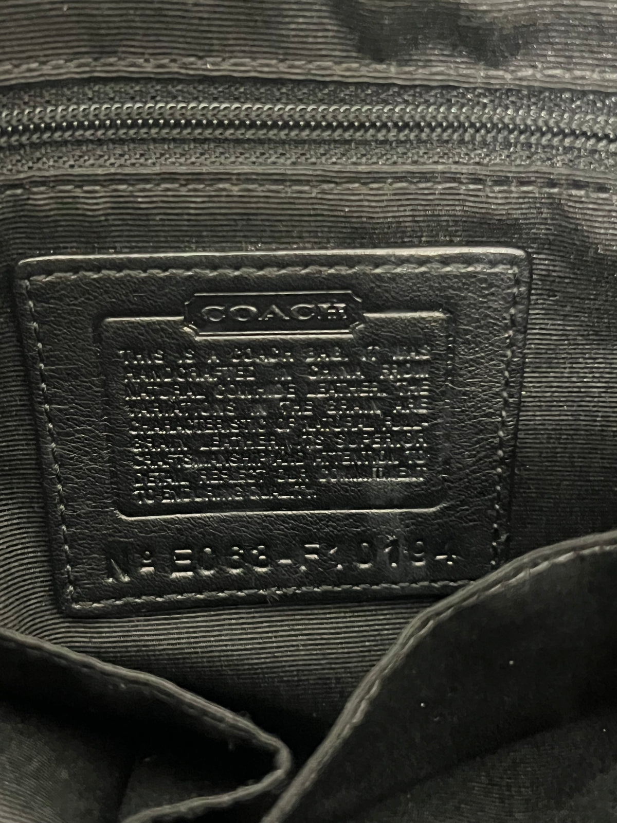 vintage Coach Hamptons Smooth Leather Tote Bag