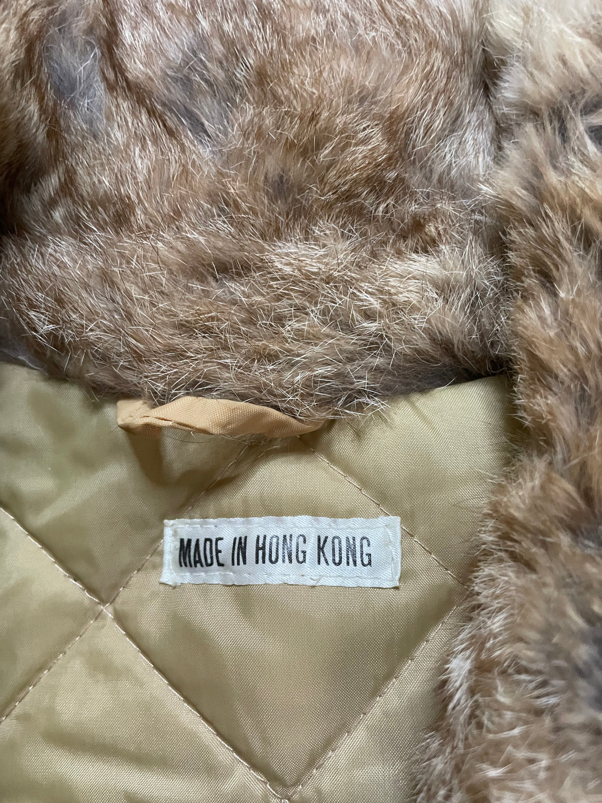 Vintage 1970s Rabbit fur jacket